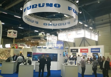 FURUNO booth at Helsinki International Boat Show in the past year